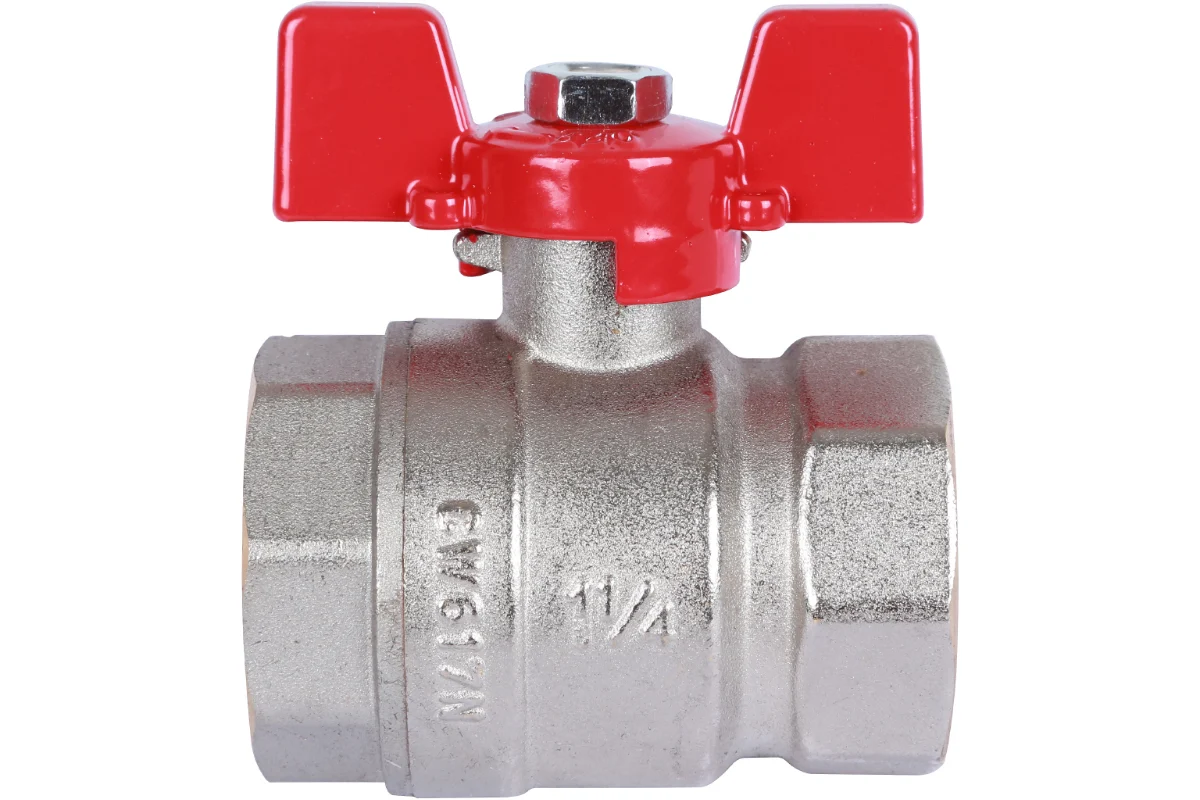 Rommer шаровой кран 1 1/4" ВН/ВН, ручка бабочка RBV-0003-0110232