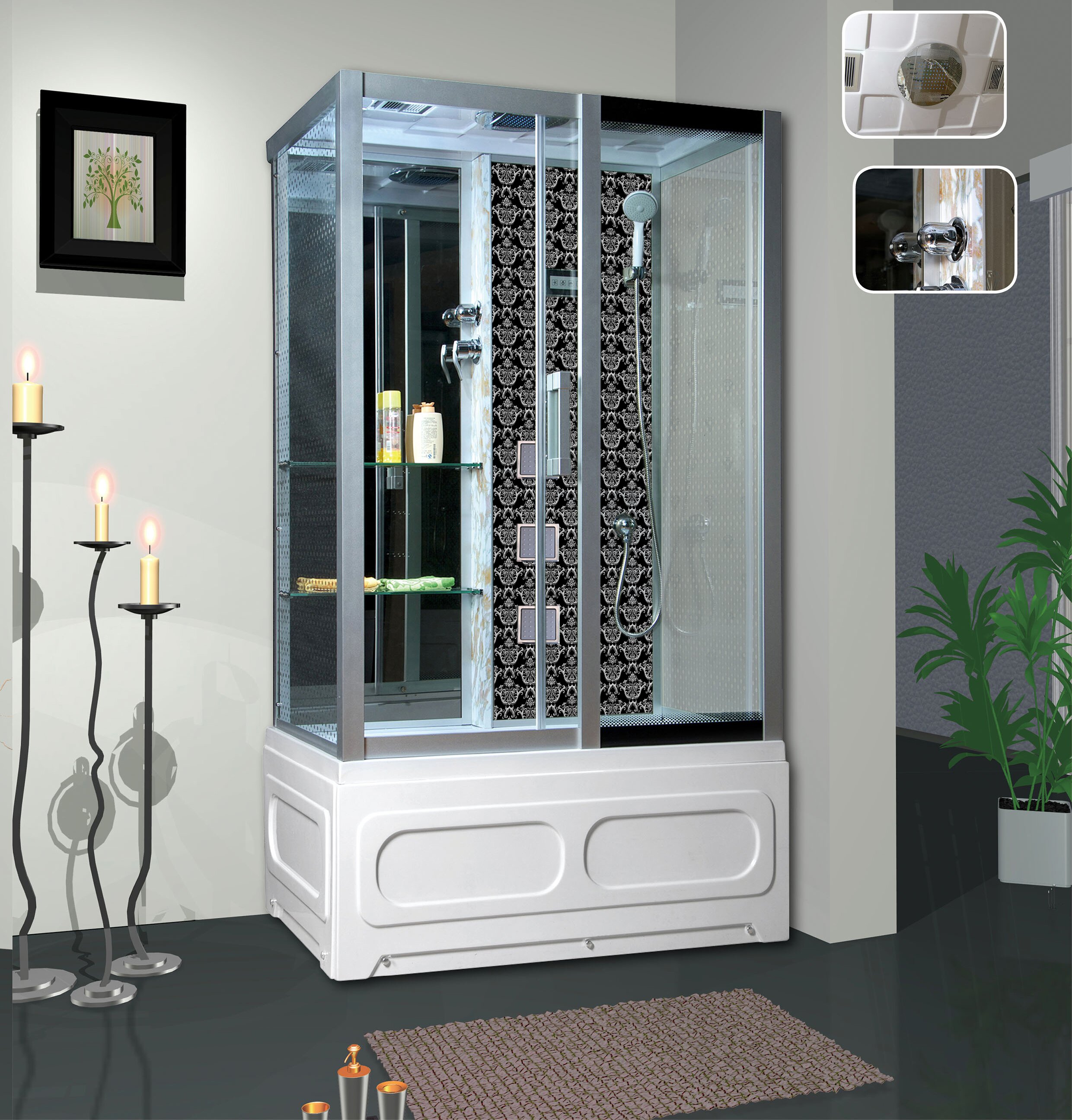 

Душевая кабина Niagara LUX 120х82х215 7716B R