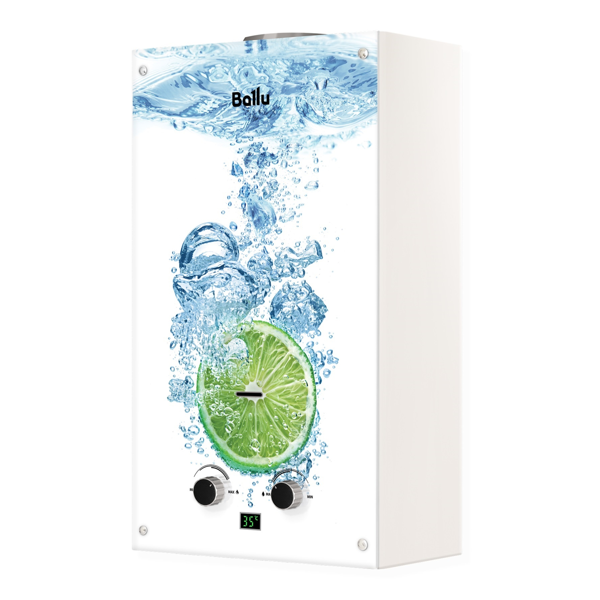 Водонагреватель газовый настенный проточный Ballu GWH 10 Fiery Glass Lime