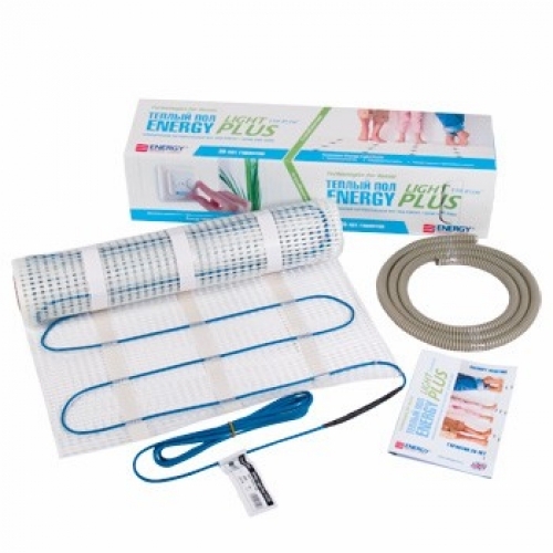 

Нагревательный мат Energy Light Plus 1200 - 8,0 кв.м с двужильным кабелем
