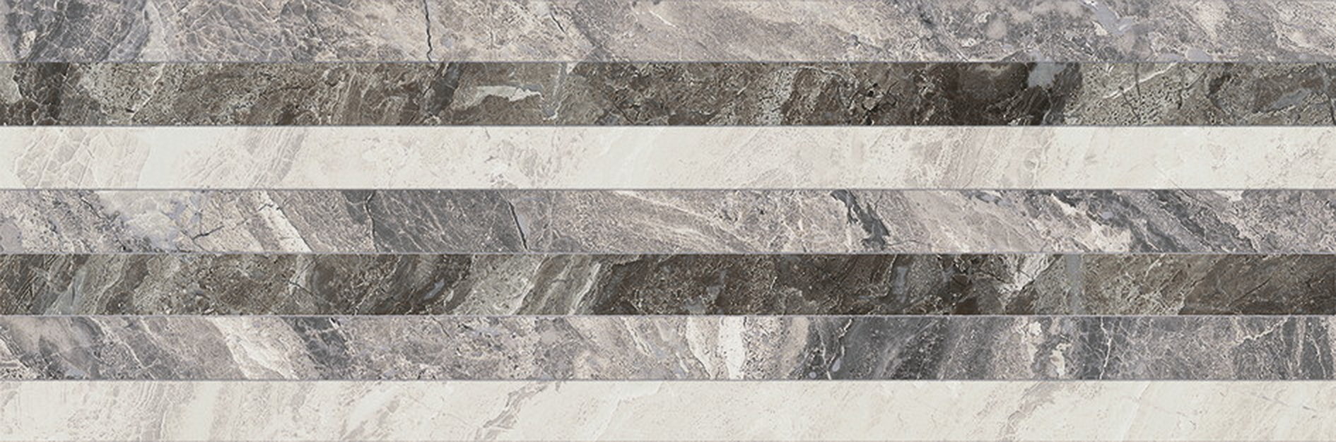 

Керамическая плитка Benadresa Nairobi Decor Linee Grey настенная 28х85