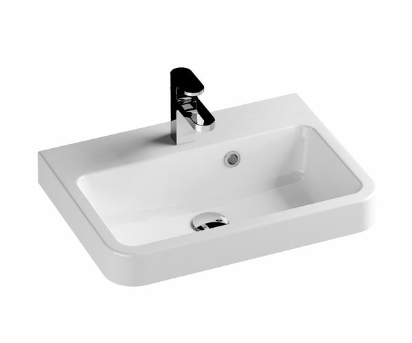 

Умывальник из литьевогого мрамора Ravak BeHappy II 550x400 с переливом XJA01155000