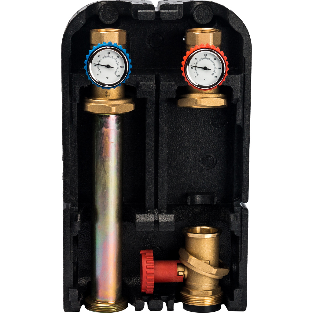 

STOUT Насосная группа с прямым контуром 1 1/4″ без насоса в теплоизоляции DN 32, 42 kW [DT10 °C]