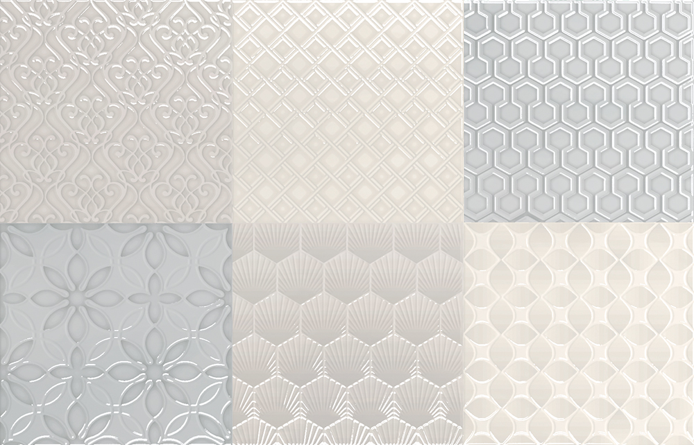 

Керамическая плитка Aleluia Aline Decor Mix Bijou Marina декор 27х42