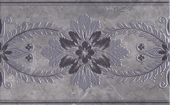 

Керамическая плитка Kerama Marazzi Мармион серый MLD/D04/6242 Декор 25x40