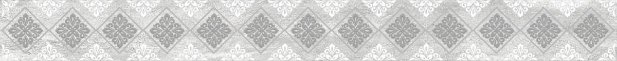 

Керамическая плитка Laparet Glossy Бордюр серый 6,3х60
