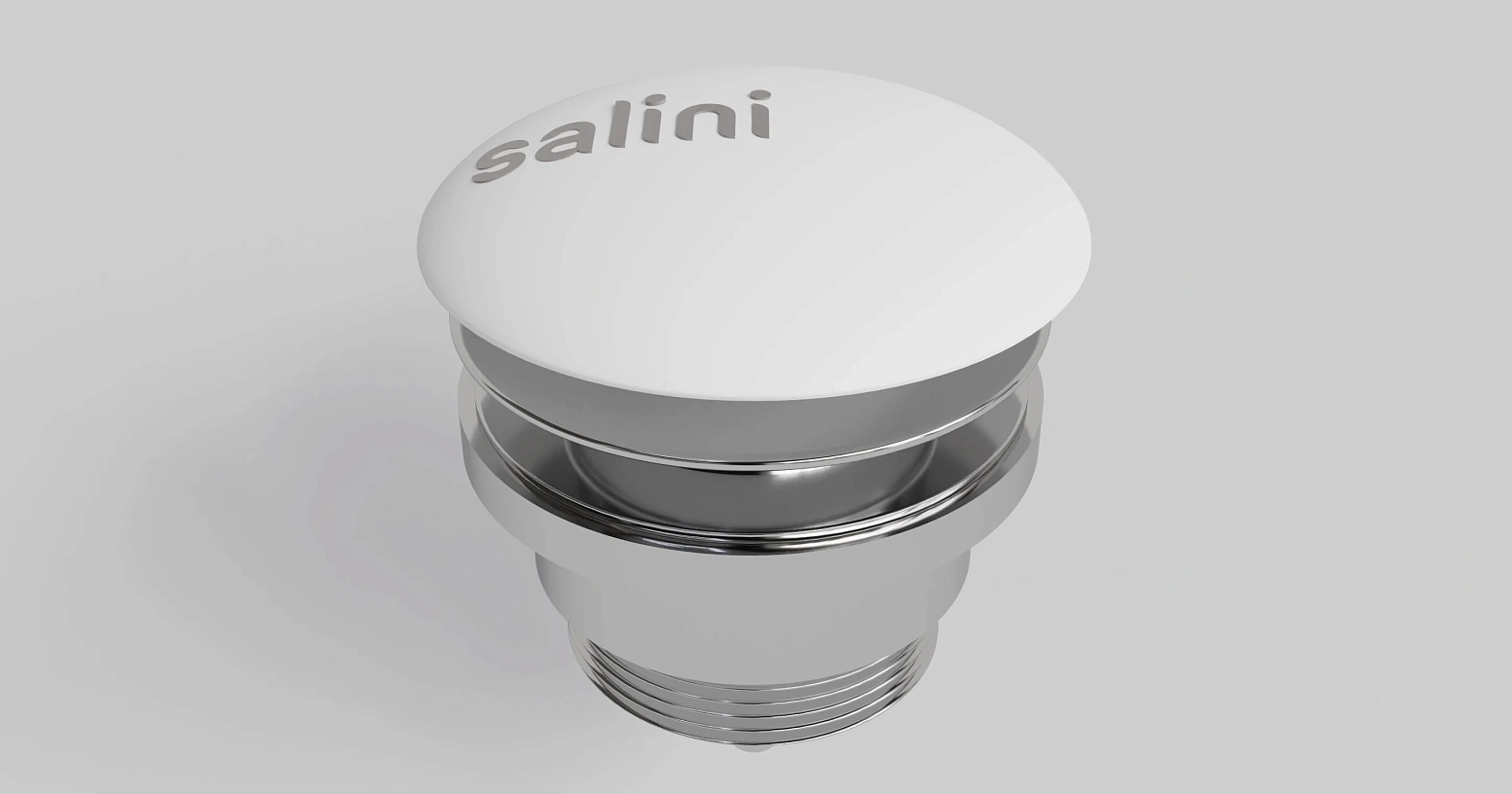 Донный клапан для раковины Salini D601 S-stone белый матовый 166301M
