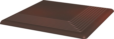 

Керамическая плитка Grupa Paradyz Cloud Brown ступень угловая 300х300 мм - 10 шт.