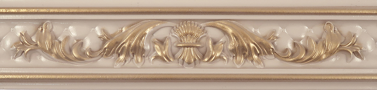 

Керамическая плитка Delacora Vardo Crema Roseton BW0ROS11 бордюр 6x25