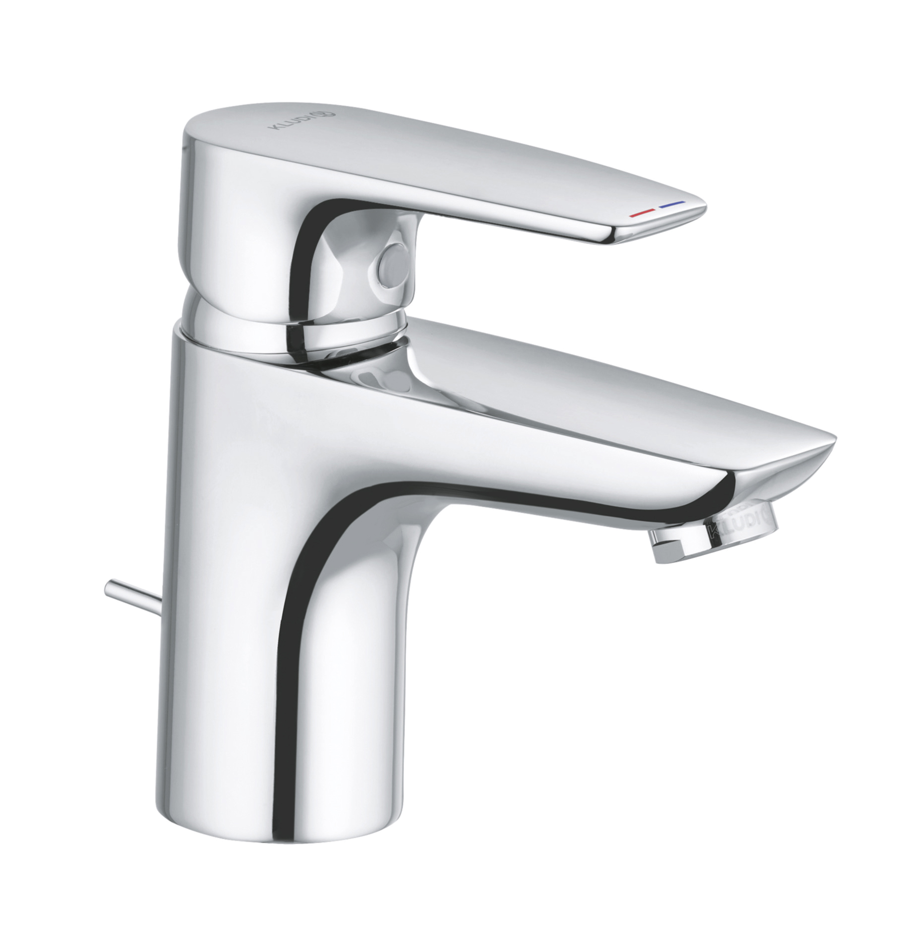 

Смеситель для раковины Kludi Pure&Solid с донным клапаном хром 343820575