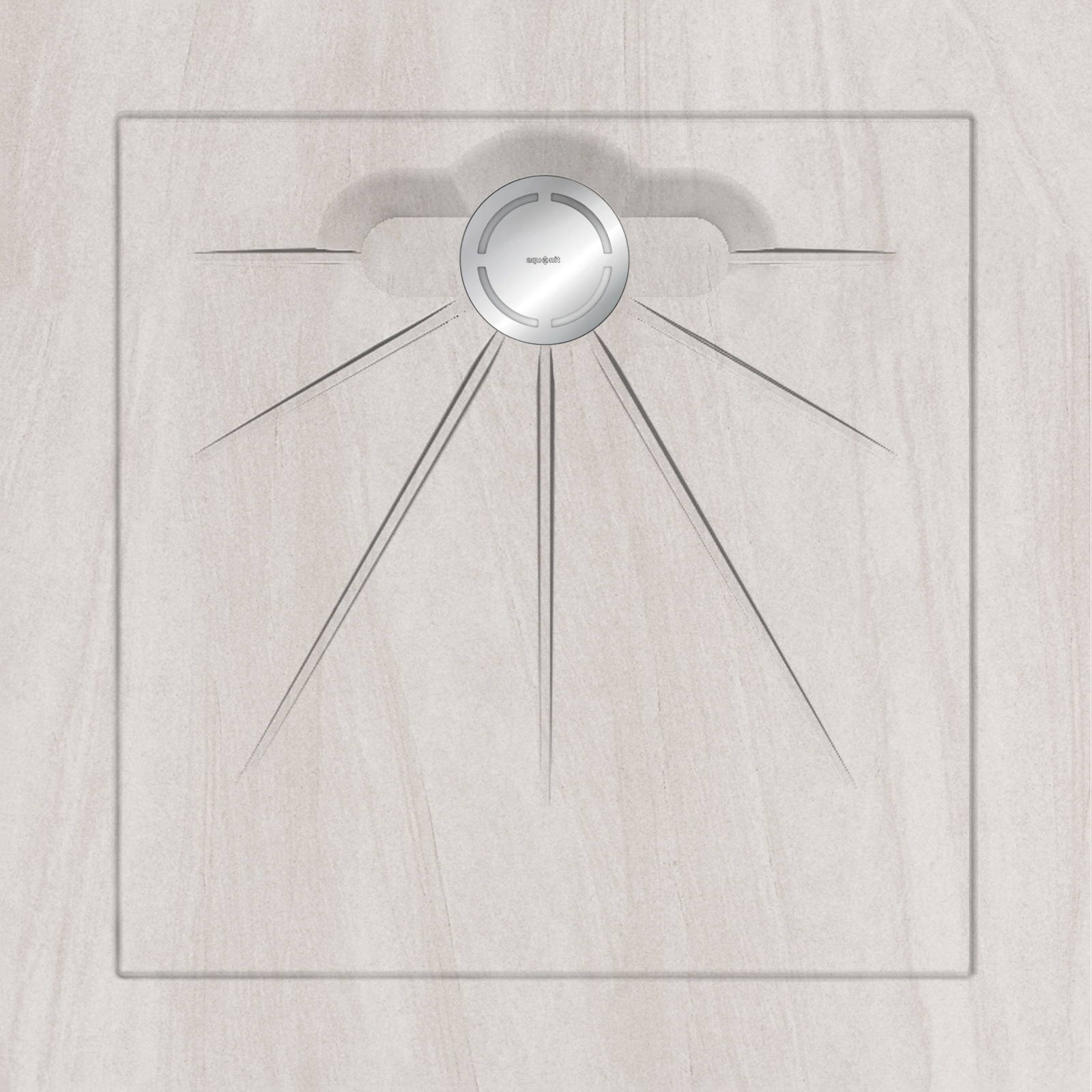 

Душевые поддоны Aquanit Arstone White Multi Circle Massive 90x90