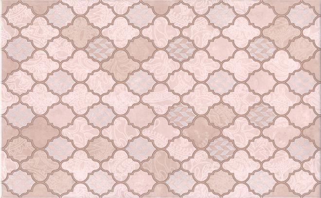 

Керамическая плитка Kerama Marazzi Фоскари OP/B22/6333 розовый декор 25x40