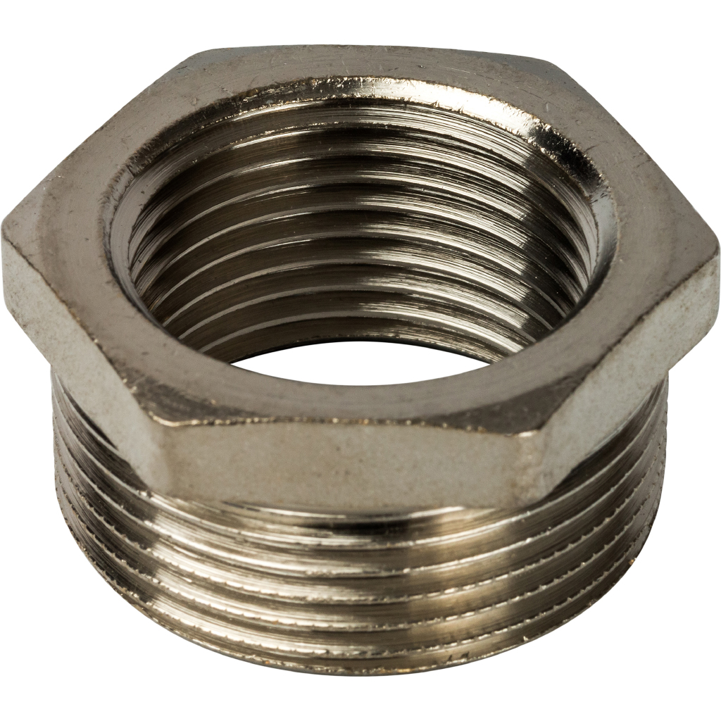 

STOUT Футорка НВ 1 1/2" x 1 1/4" никелированная