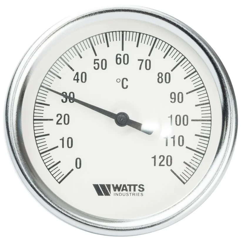 Watts F+R801(T) 80/100 Термометр биметаллический с погружной гильзой