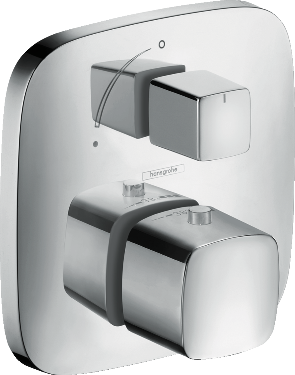 

Встраиваемый термостат Hansgrohe PuraVida с запорным вентилем 15775000