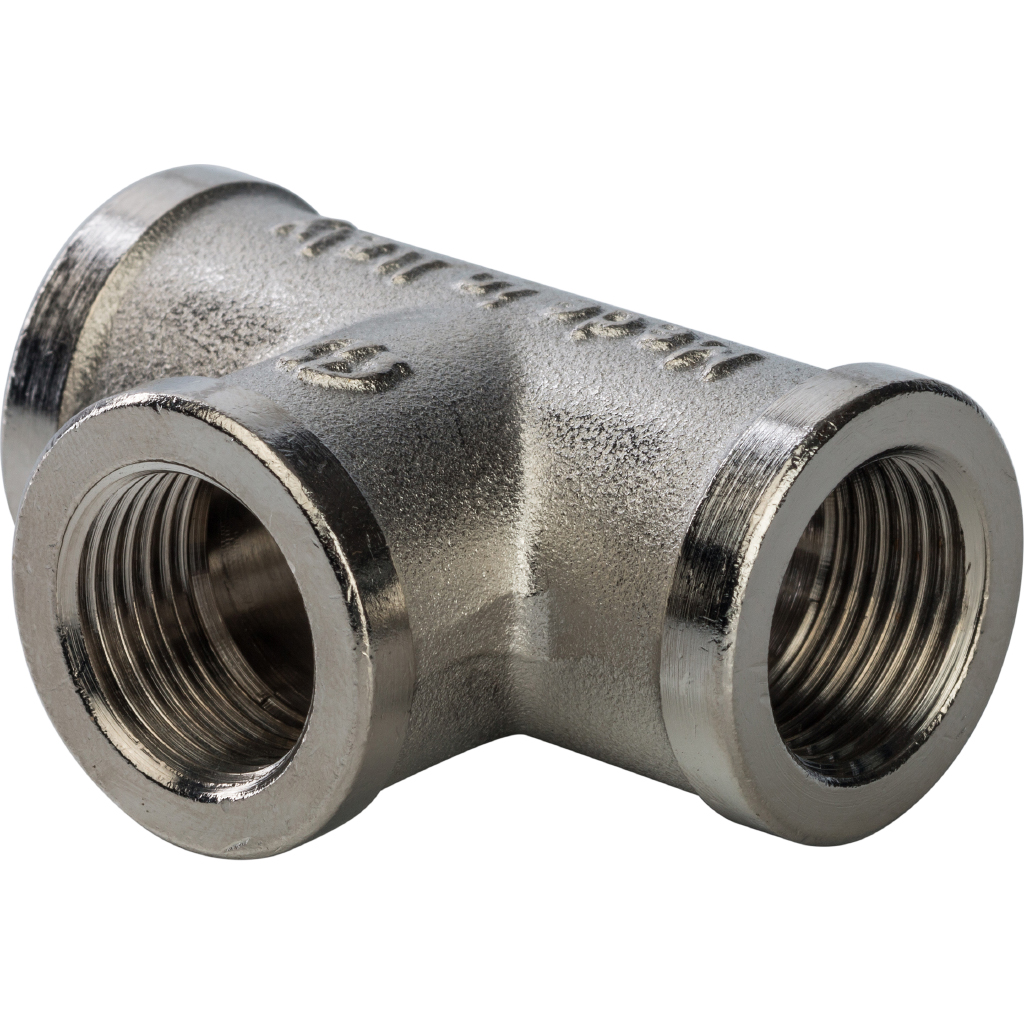 

STOUT Тройник ВВ 3/8" никелированный