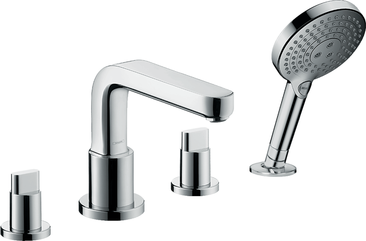 

Встраиваемый смеситель на край ванны Hansgrohe Metris S на 4 отверстия 31443000
