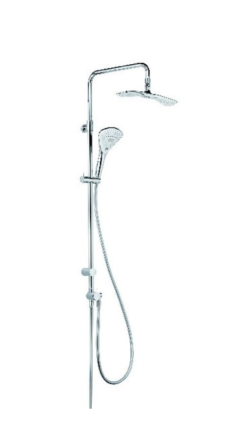 Душевая колонна с ручным и верхним душем Kludi Fizz хром 6709105-00