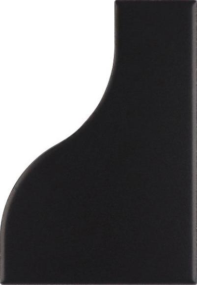Керамическая плитка Equipe Curve 28861 Black Matt настенная 8,3x12