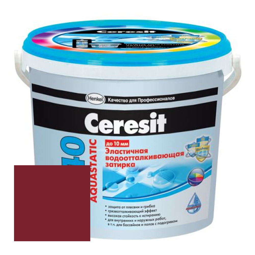 

Затирка Ceresit СЕ 40/2 Aquastatic водоотталкивающая Бордо 35 (2 кг)