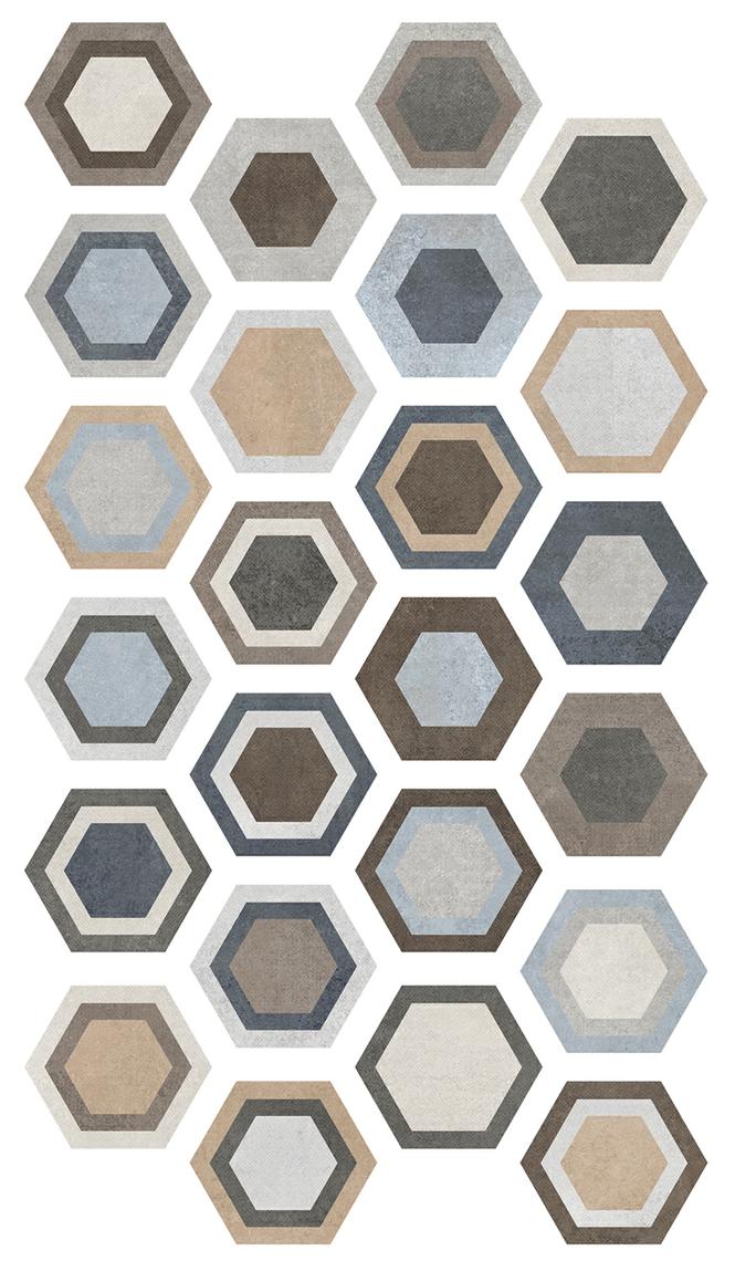

Керамогранит ITT Ceramica Tripoli Hexa (24mix) 23,2х26,7