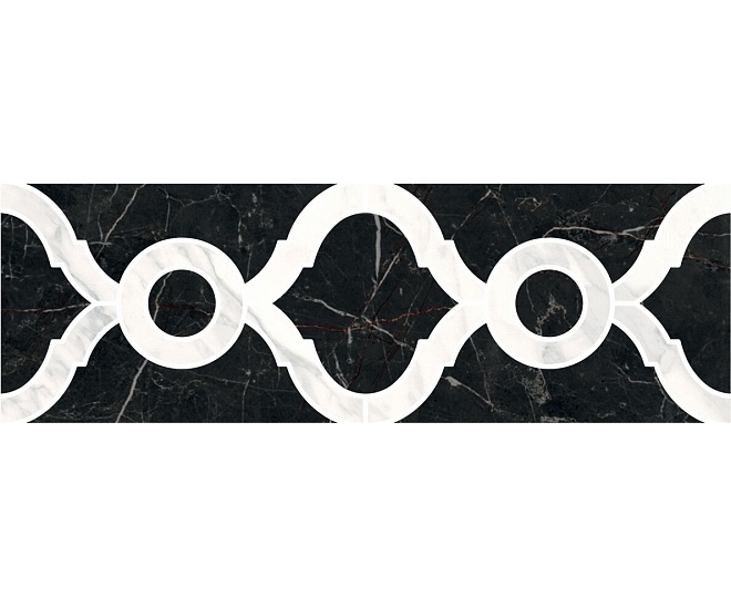 

Керамогранит Kerama Marazzi Фрагонар ID92 Бордюр Наборный Черный 9,9x30