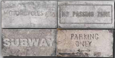 

Керамогранит Serenissima New York Road Signs Mix Soho декор 10x20