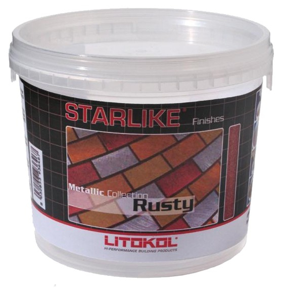 

Затирочная смесь (добавка) Litokol Starlike Rusty (красный металлик) 200г