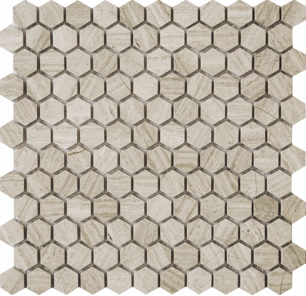 

Каменная мозаика Q-Stones QS-Hex011-25H/10 30,5х30,5
