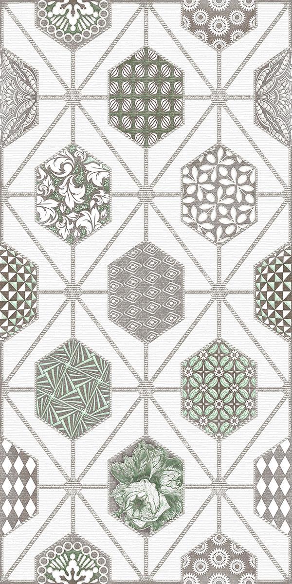 Керамическая плитка Azori Devore Light geometria декор 31,5х63