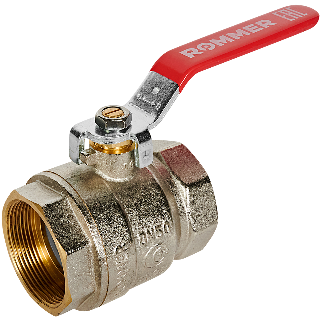 Rommer шаровой кран 2" ВР/ВР, ручка рычаг RBV-0001-2110350