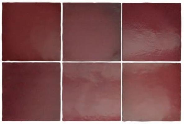 Керамическая плитка Equipe Magma 24977 Burgundy настенная 13,2x13,2