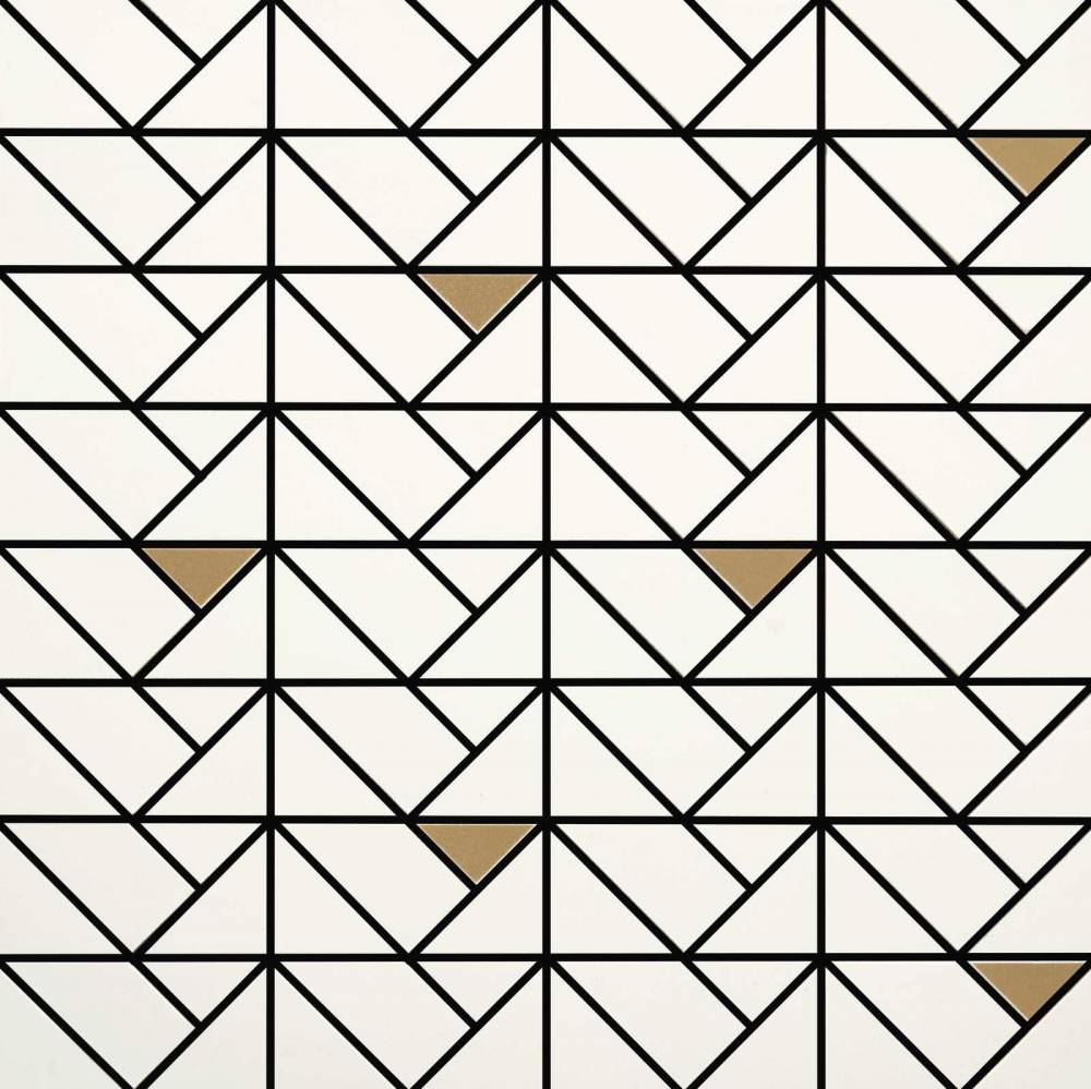 

Керамическая плитка Marazzi Italy Eclettica M3JA White Bronze мозаика 40x40