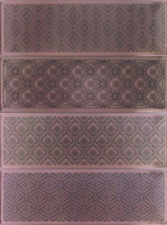 

Керамическая плитка Fabresa Aria Santorini Dark Brown настенная 10x30