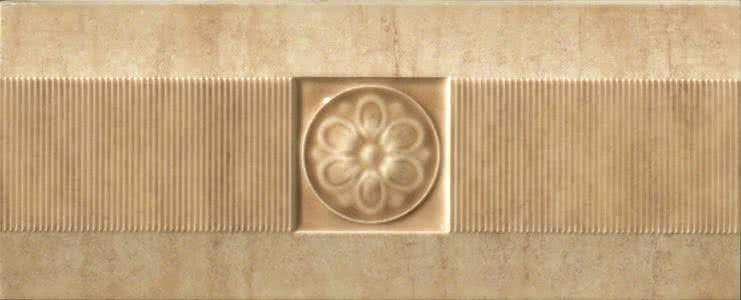 

Керамическая плитка Gardenia Orchidea Lirica 67338 Listello Rilievo Travertino бордюр 9,5х25