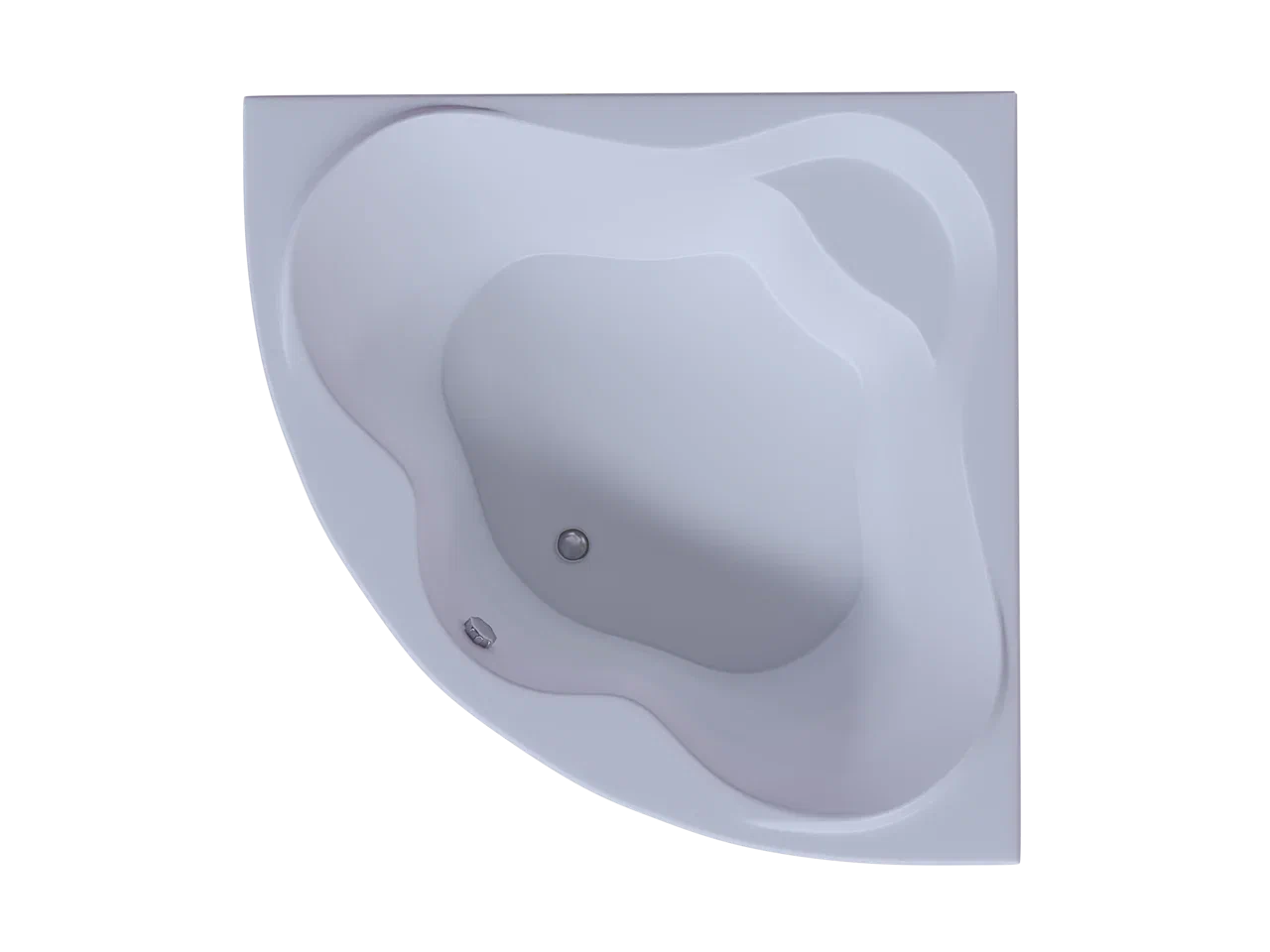Акриловая ванна Акватек Галатея 1350х1350 с фронтальной панелью GAL135-0000022