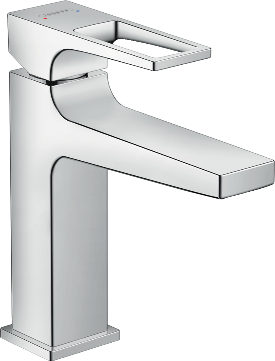 

Смеситель для раковины Hansgrohe Metropol 110 однорычажный, с рукояткой-петлей, со сливным гарнитуром 74506000