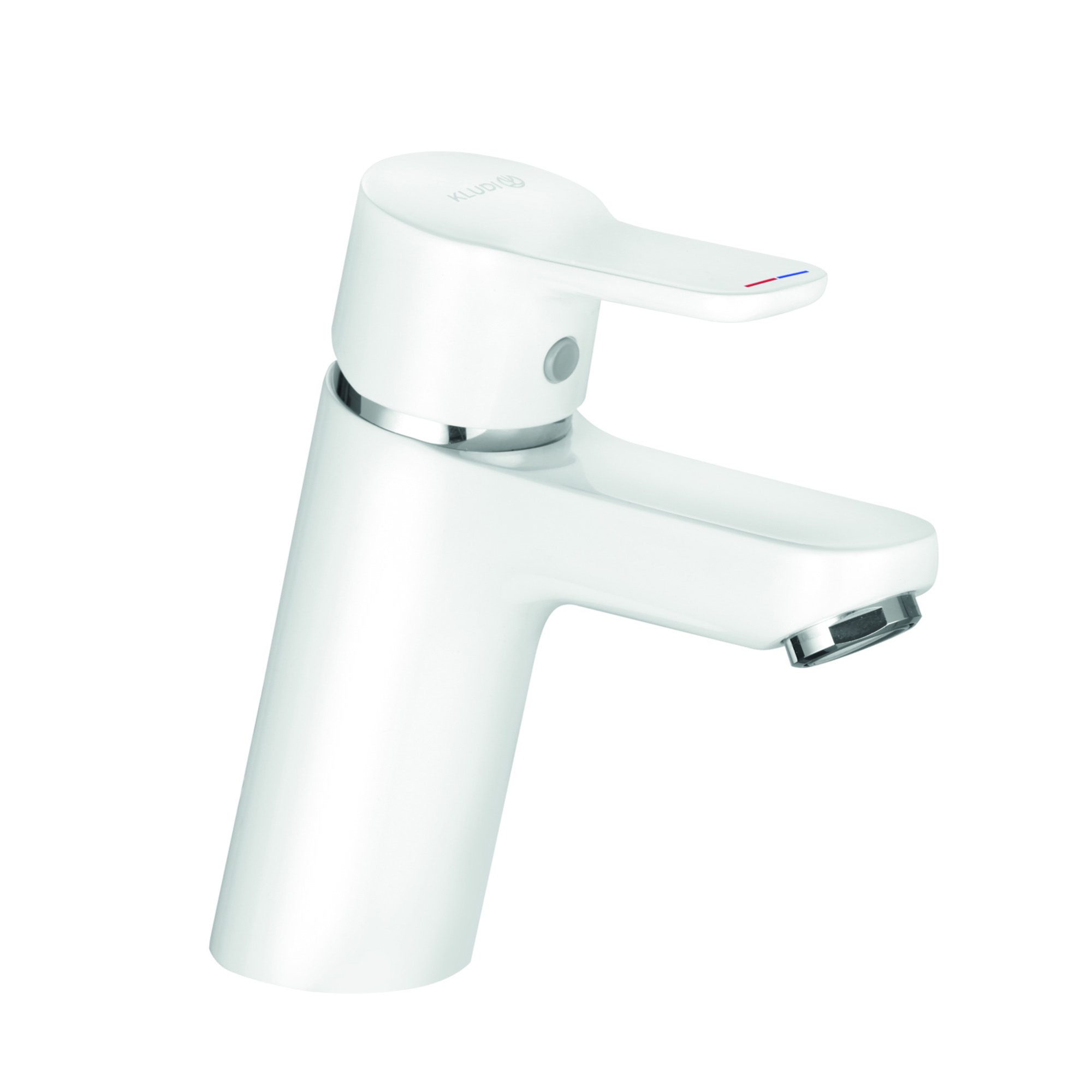 

Смеситель для раковины Kludi Pure&Easy без донного клапана белый/хром 370289165
