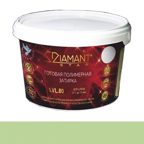 

Затирка Диамант полимерная Diamant Star 822 лайм (2 кг)