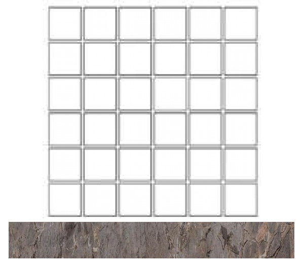 

Мозаика Seranit Gusto Mosaic Taupe-Grey Lappato (5x5) 30x30