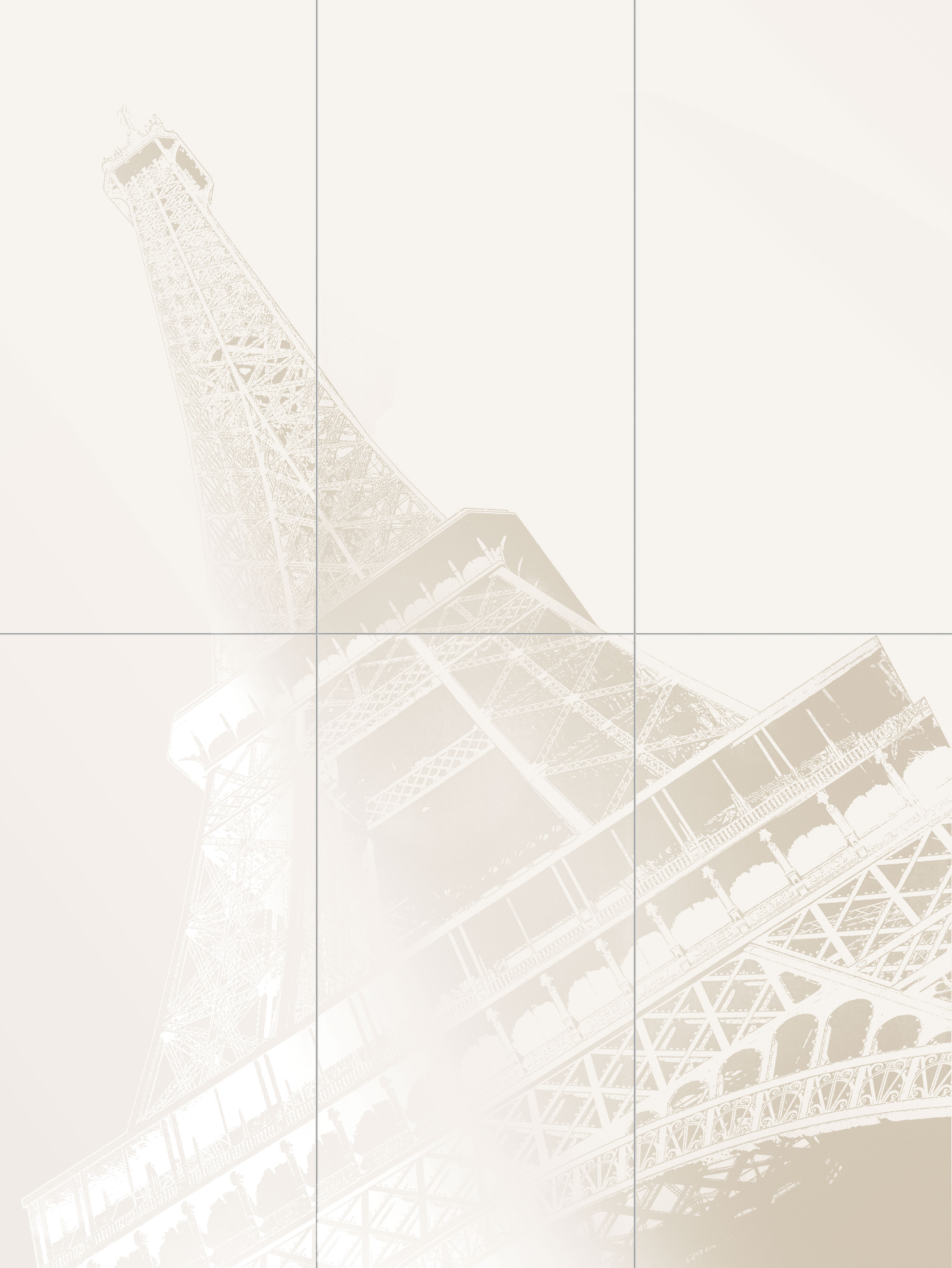 

Керамическая плитка Tubadzin Paris D-Tour Eiffel (6 шт) панно 89,8x119,8