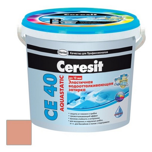 

Затирка Ceresit СЕ 40/2 Aquastatic водоотталкивающая Фламинго 33 (2 кг)