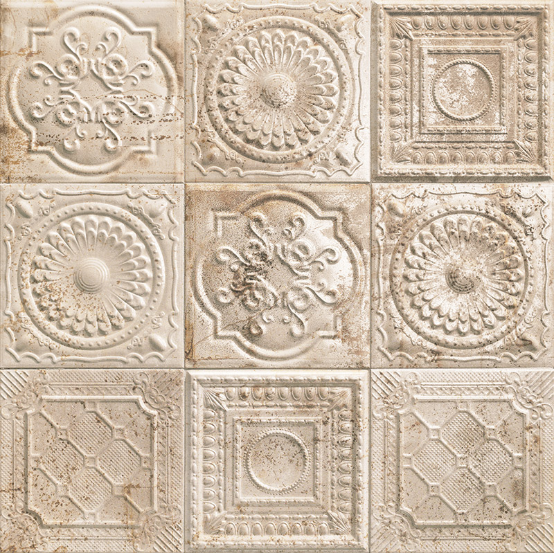 

Керамическая плитка Mainzu Tin-Tile Rusty Cream (Mix без подбора) настенная 20х20