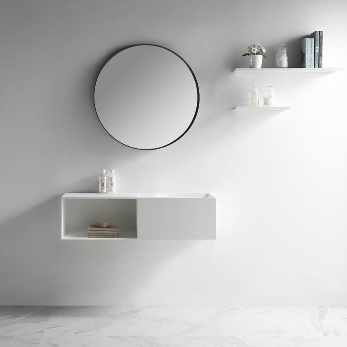 

Раковина NT Bathroom Modena Right 1100x400 из искусственного камня NT505