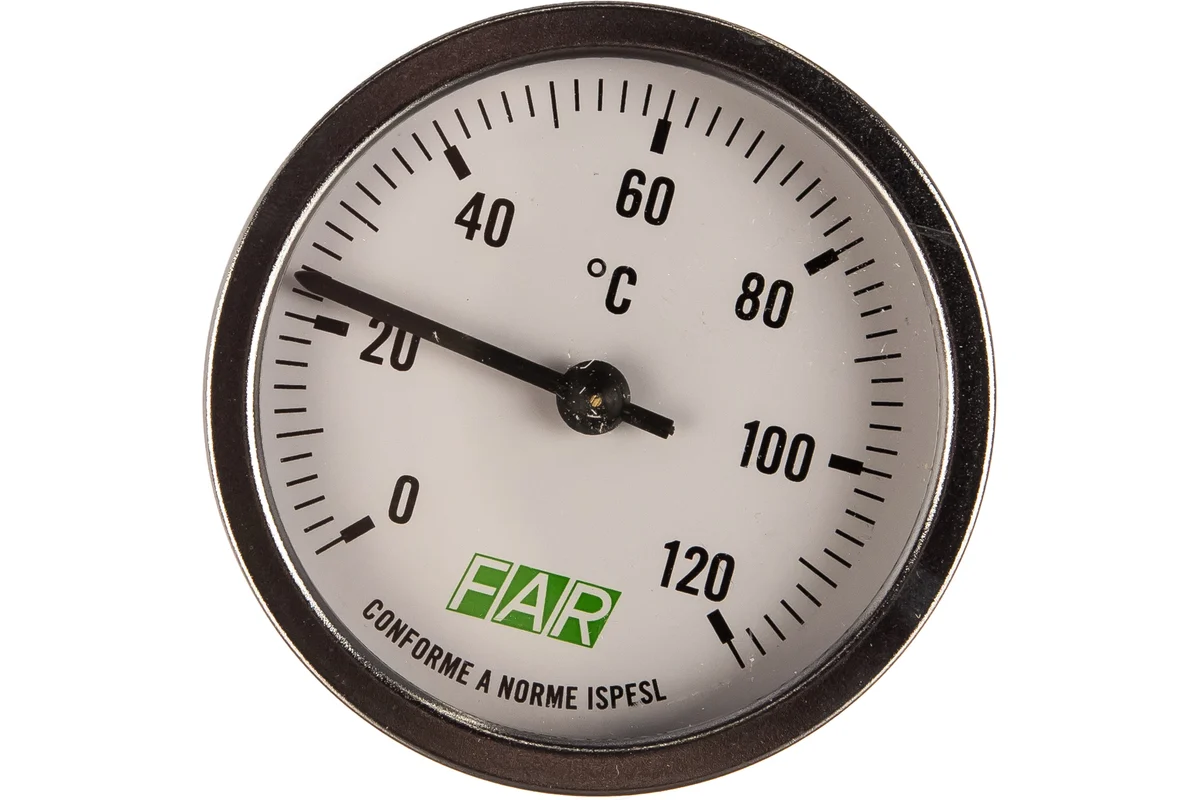Far Термометр 0-120 С, 80мм 1/2
