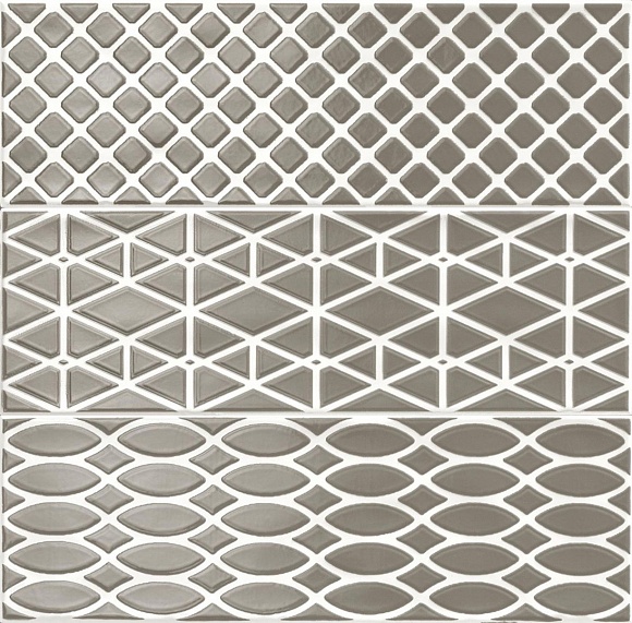 

Керамическая плитка Ragno Brick Glossy Dec Mix 3 Antracite R4KS (без подбора) Декор 10x30