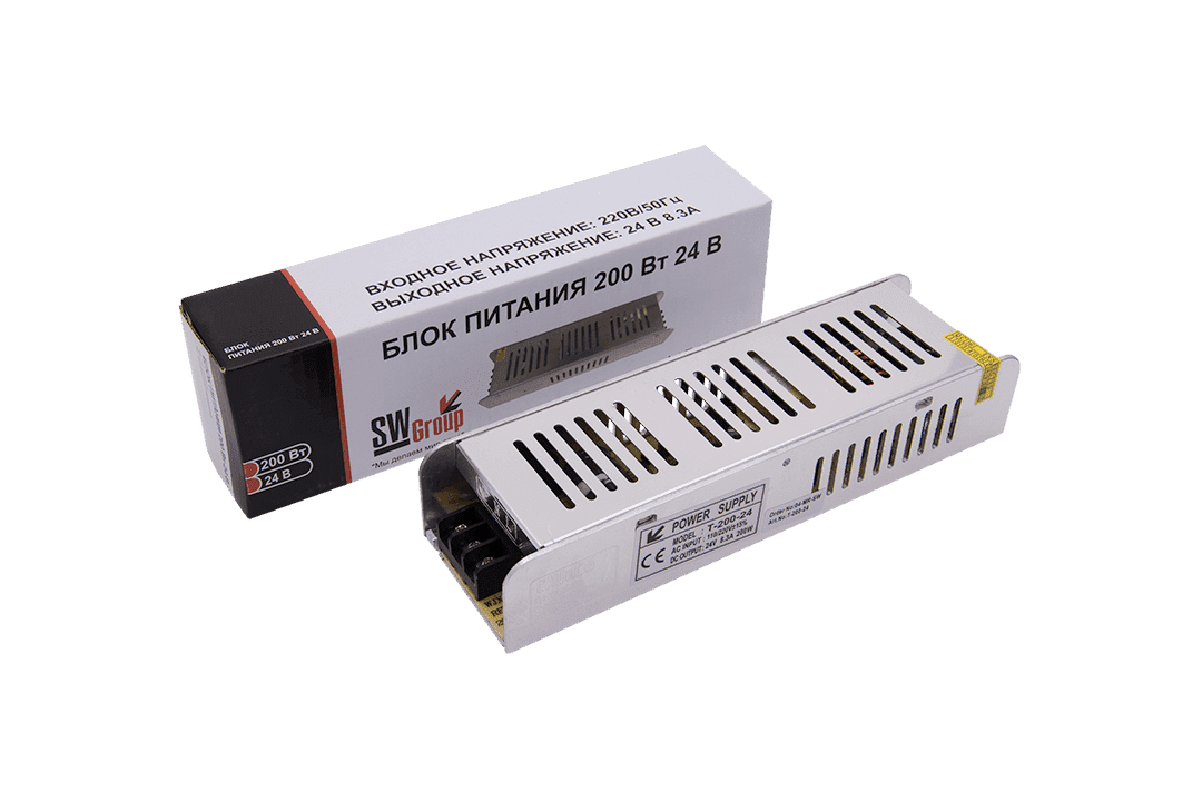 Блок питания компактный SWG, 200 W, 24V, T-200-24