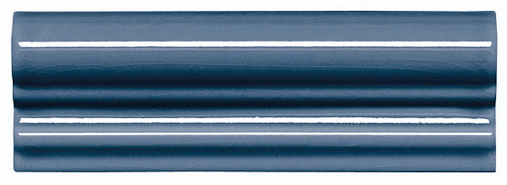 

Керамическая плитка Adex Modernista ADMO5165 Moldura Italiana PB C/C Azul Oscuro бордюр 5x15