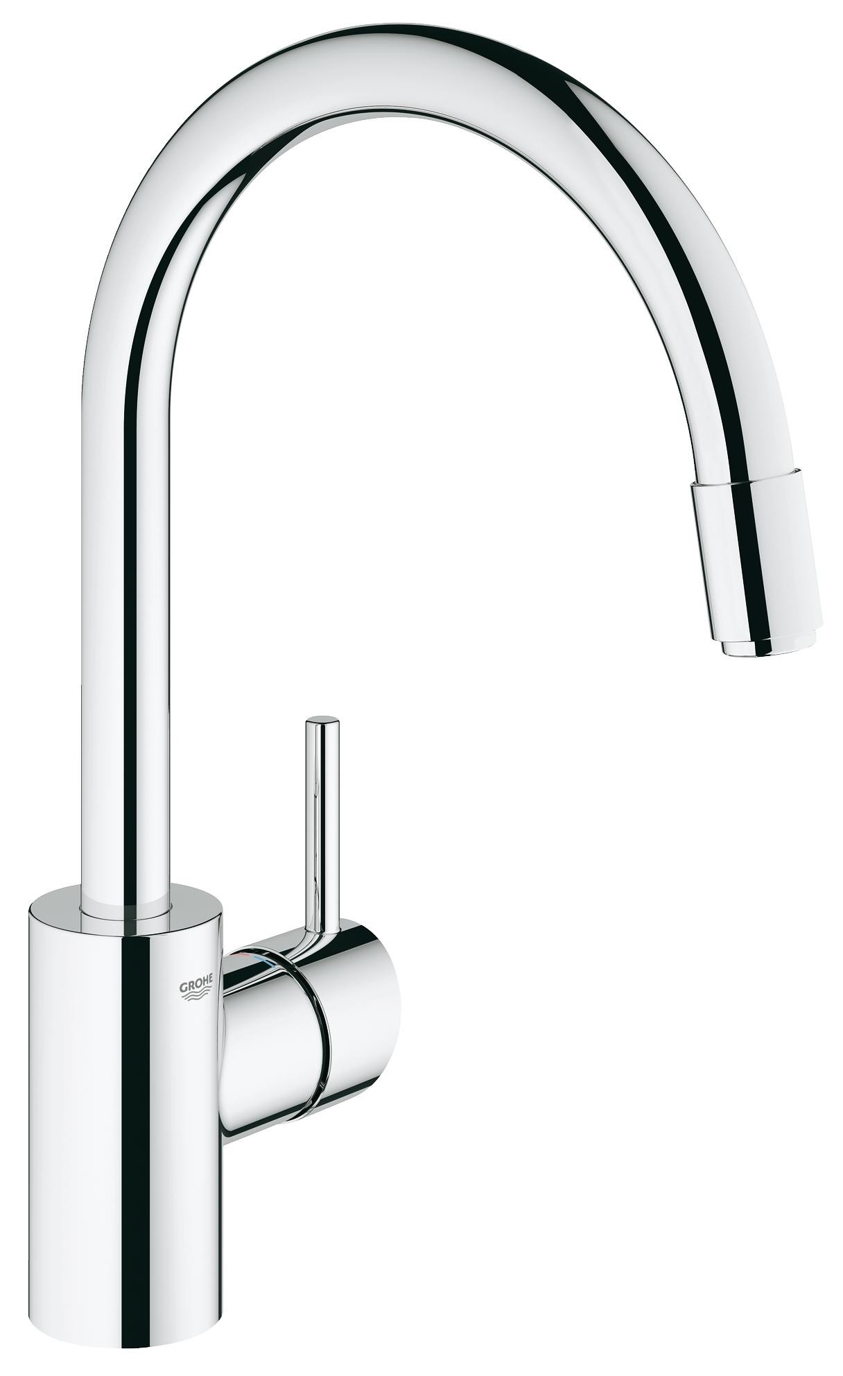 

Смеситель для кухни Grohe Concetto с выдвижным высоким изливом 32663001