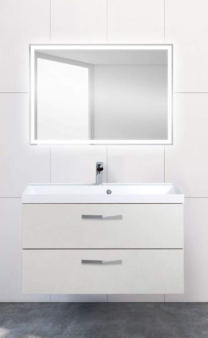 

База под раковину Belbagno AURORA подвесная 90 AURORA-900-2C-SO-PB Pietra Bianca